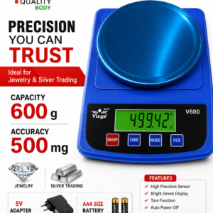 600G CAPACITY DIGITAL JEWELRY SCALE VIRGO-220