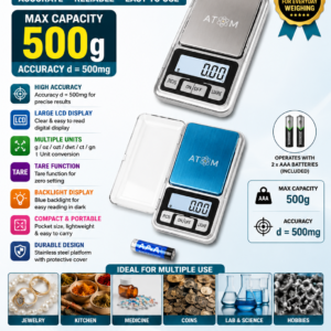 200G CAPACITY DIGITAL POCKET SCALE
