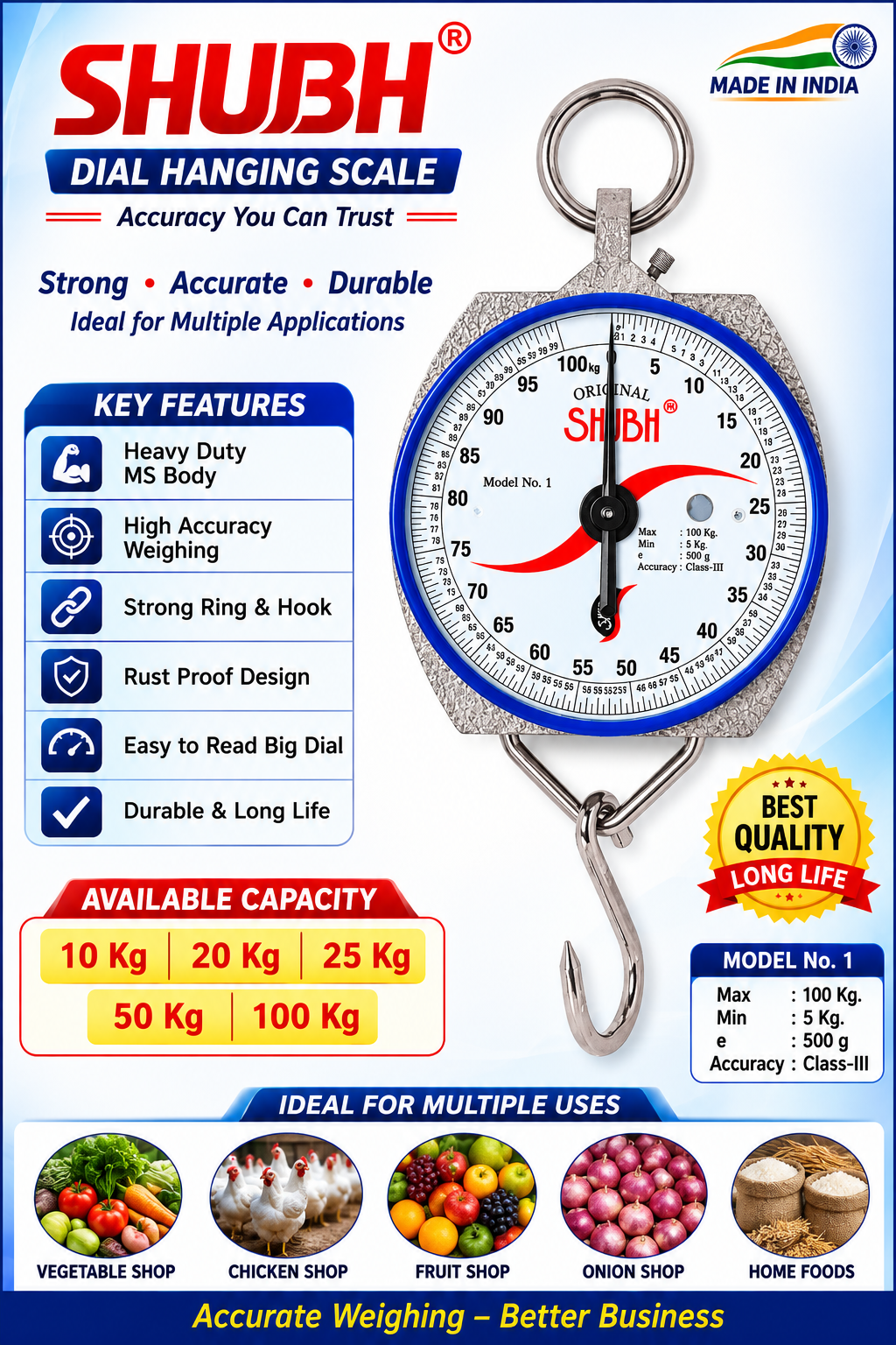 DIAL HANDLING SCALE