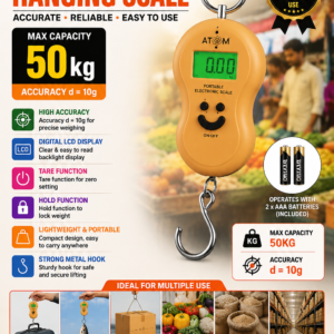 50KG DIGITAL HANGING WEIGHING SCALE