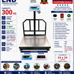 600 × 600 mm SS Platform Scale